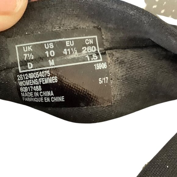 Clarks Cloudsteppers Cushion Soft Arla Kaylie Womens Sz 10 Black Wedge Sandals - Picture 5 of 6